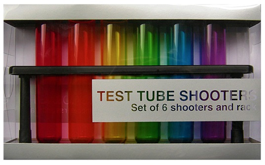 Test tube shot glasses